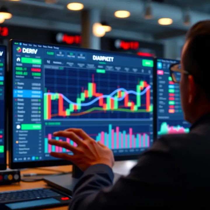 Integrating Trading Signals Between TradingView and Deriv Platforms Dashboard showing integrated trading signals and asset monitoring tools on Deriv platform linked with TradingView