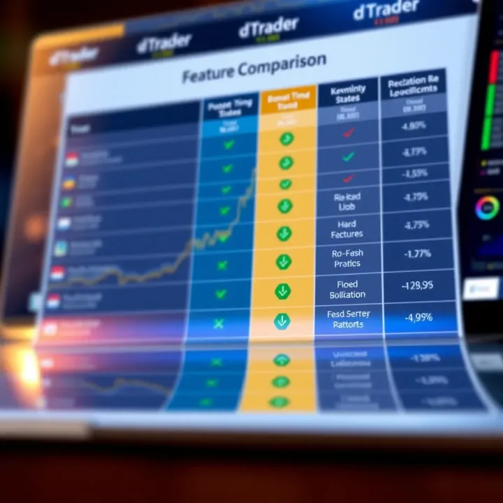 Comparison chart illustrating features and benefits of dTrader versus other trading platforms used in Kenya