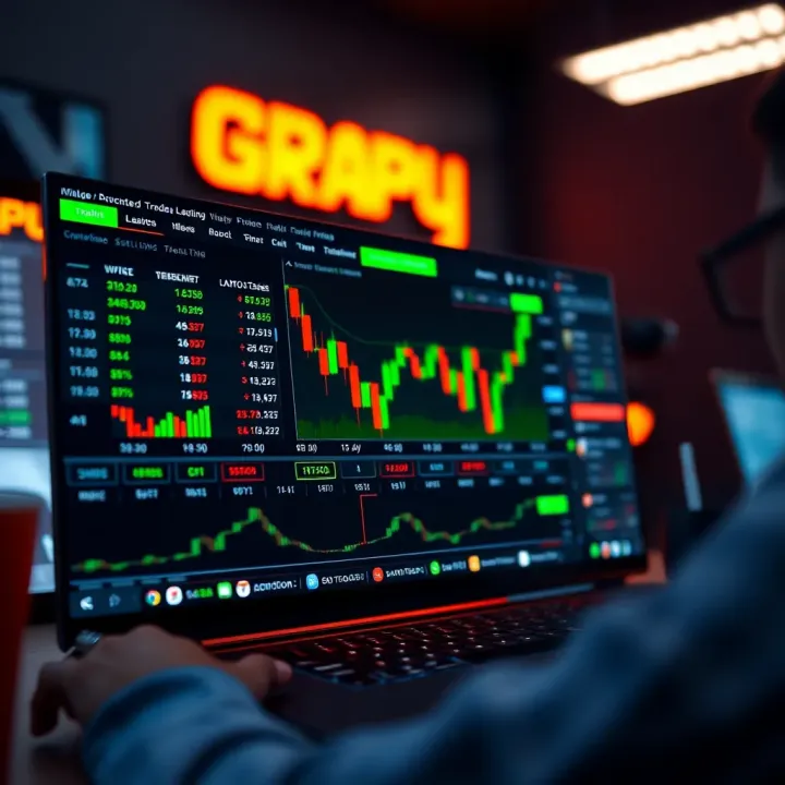User interface of a binary options platform enhanced with TradingView tools and features for better trade analysis