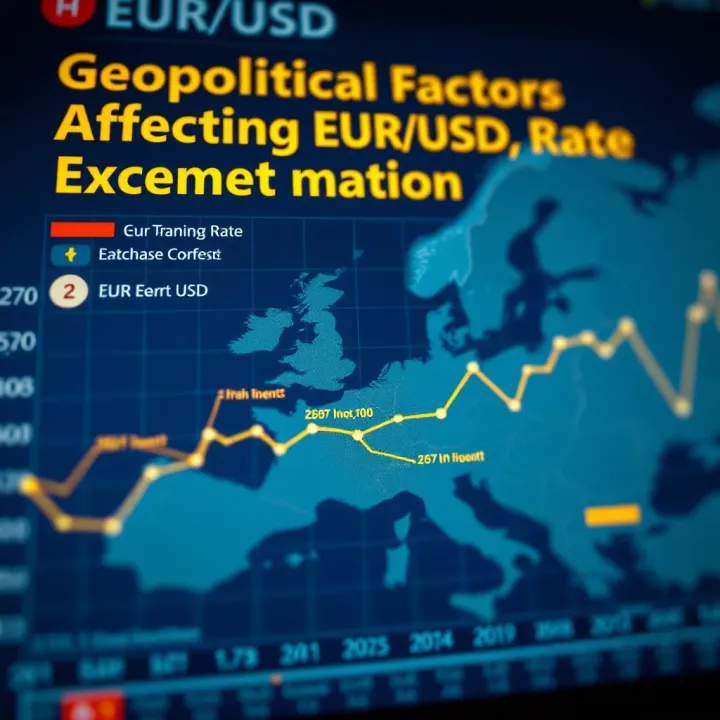 Chart depicting geopolitical events impacting the EUR/USD exchange rate over time
