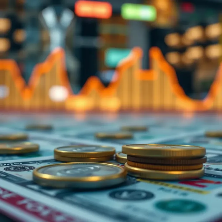Illustration of economic factors and indicators influencing the USD to KES currency exchange