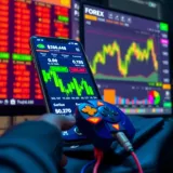 Conceptual illustration of forex trading with mobile payment integration in Kenya