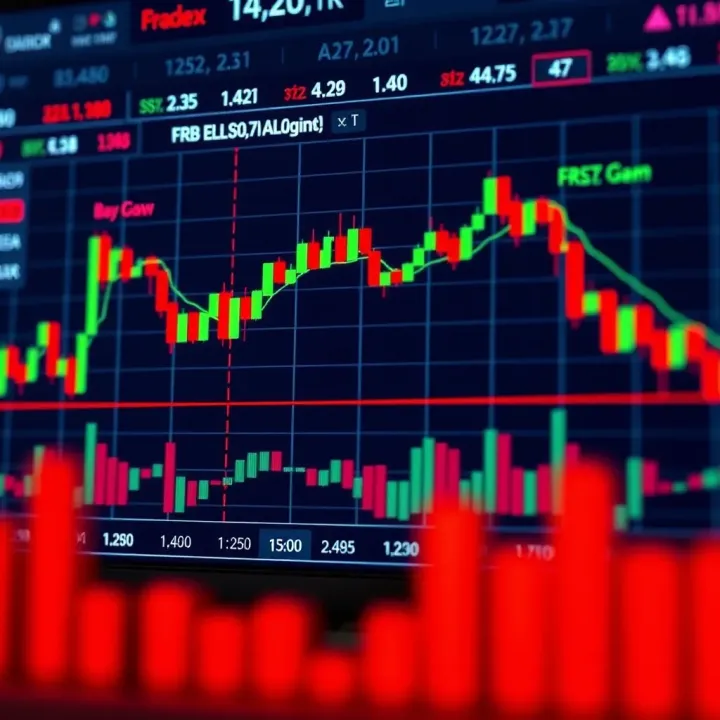 Chart showing practical examples of free margin calculations and risk management strategies in forex trading