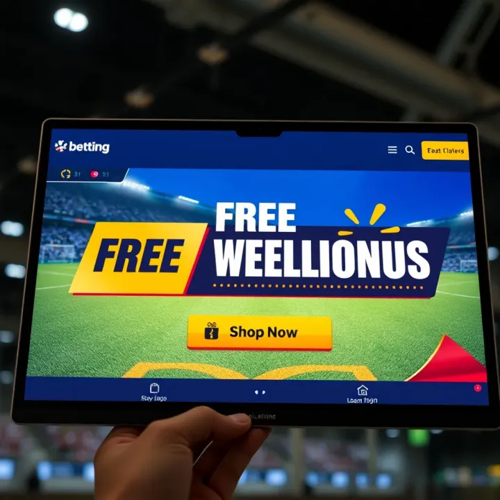 Online betting platform displaying a free welcome bonus banner for Kenyan players