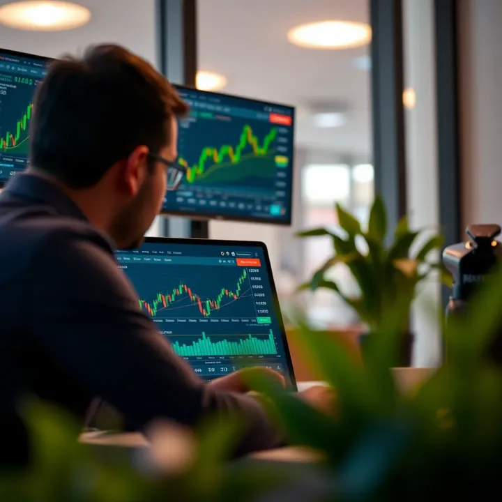Deriv Platform Integration Featuring TradingView Charts for Enhanced Trading Screenshots of Deriv platform showcasing trading options and integration with TradingView charts