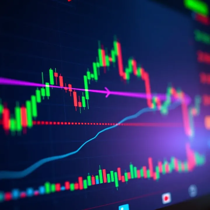 Detailed TradingView chart displaying candlestick patterns alongside technical indicators for market analysis