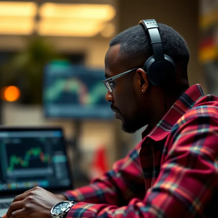 Illustration of online trading strategies and risk management for Kenyan traders using IQ Option