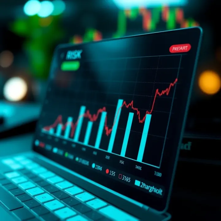 Graph showing risk and reward balance for Kenyan traders using margin on local forex platforms