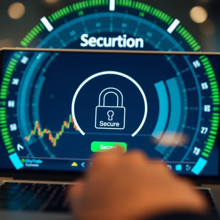 Secure authentication interface highlighting password protection for online trading account