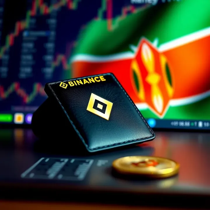 Guidelines for Secure Binance Trading within Kenya's Regulatory Framework Safe cryptocurrency trading on Binance platform showing secure digital wallet and Kenyan flag