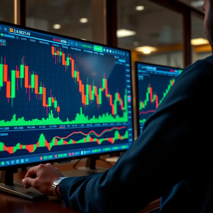 Effective and Safe Trading Practices Secure online trading environment with candlestick charts and risk management tools