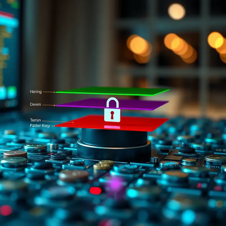 Visual representation of security layers protecting user identities in online Kenyan platforms