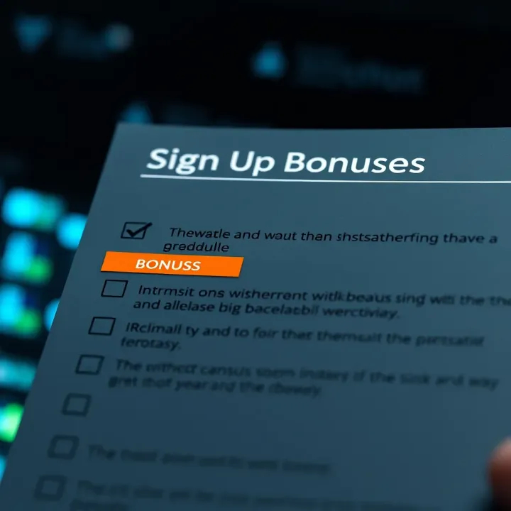 Graphic showing a checklist with highlighted terms and conditions for claimable sign up bonuses