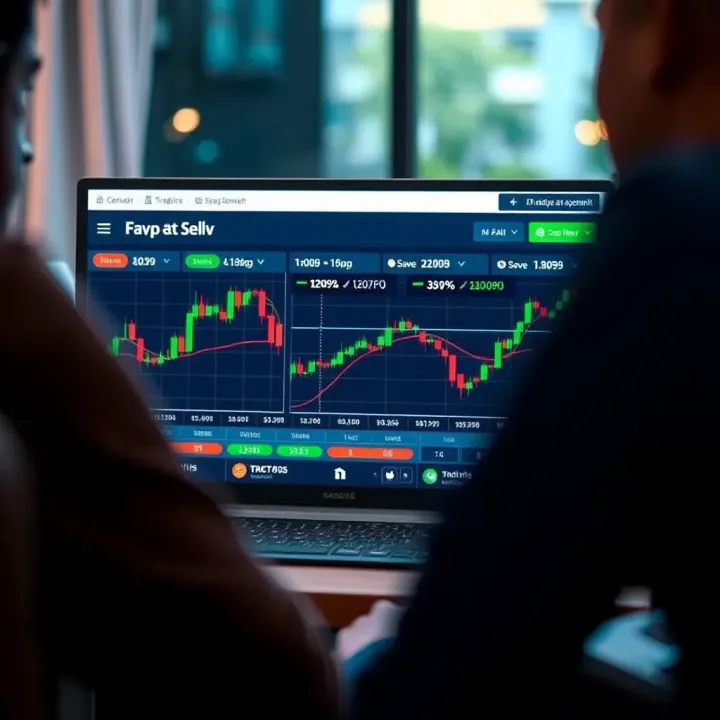 Visual representation of trading strategy options and risk management features within Binary Bot Deriv platform