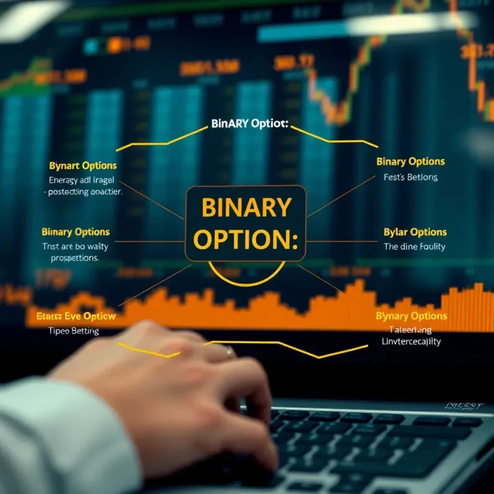 Diagram illustrating different types of binary options and their characteristics
