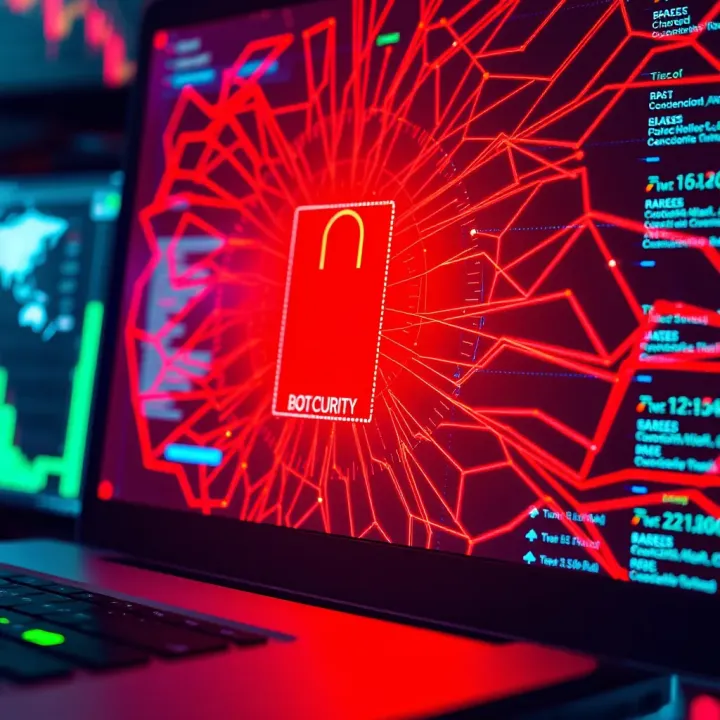 Visual representation of cybersecurity measures against threats posed by malicious bot binaries
