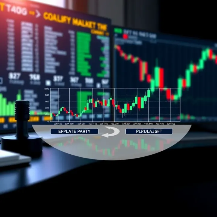 Diagram illustrating the concept of Contract for Difference trading with market trends and price movements