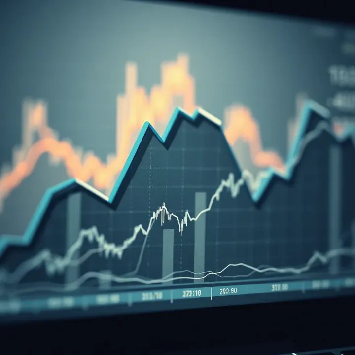 Graph depicting trends and investment growth with an emphasis on automated trade replication