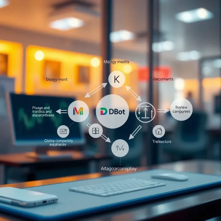 Diagram showing DBot's key components and how they interact within a digital environment