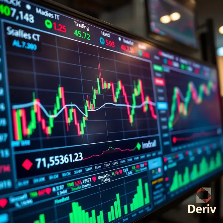 Interactive trading platform interface displaying forex, commodities, and indices charts with real-time data