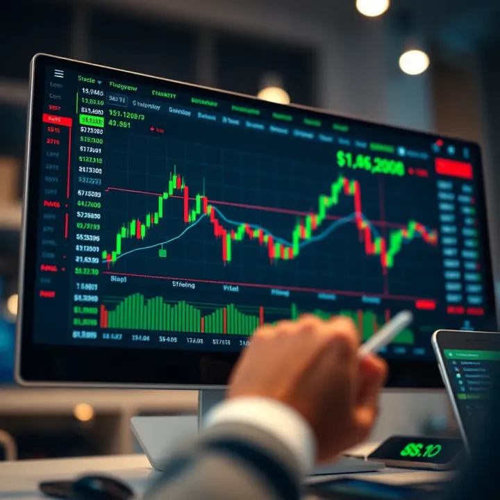Interactive Deriv TradingView chart showing market trends and trading indicators
