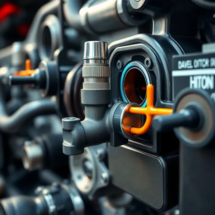 Diesel Exhaust Regeneration Valve in Emission Control System Diagram showing the Diesel Exhaust Regeneration Valve controlling the flow of exhaust gases through a diesel particulate filter system