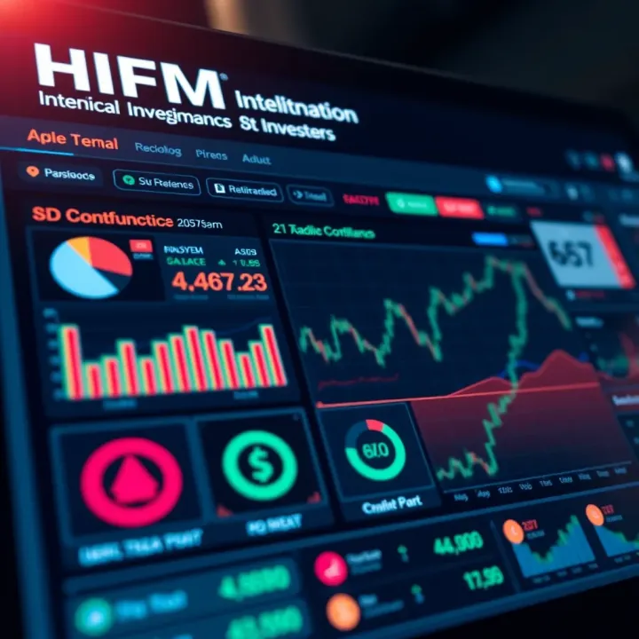 Illustration of a digital investment platform dashboard with regulatory compliance icons