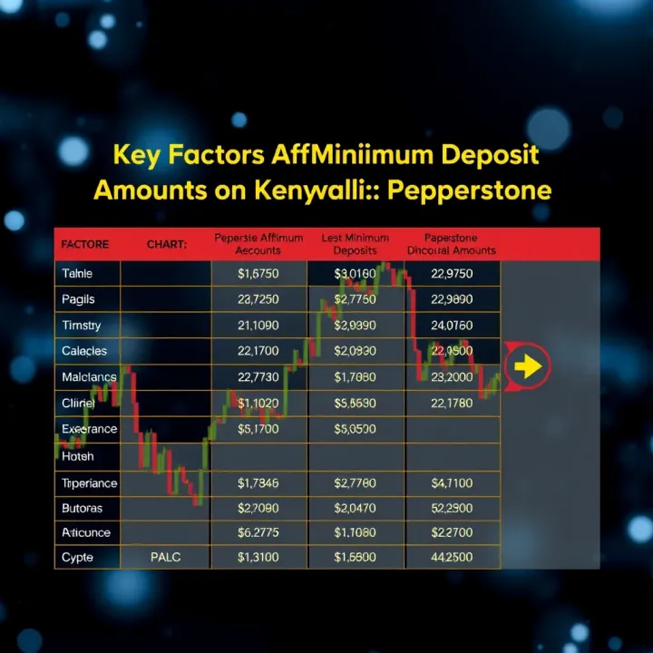 Chart illustrating factors influencing minimum deposit amounts for trading accounts