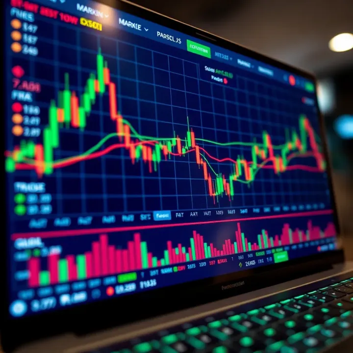 User interface of a trading platform showing market charts and asset prices relevant to Kenyan investors