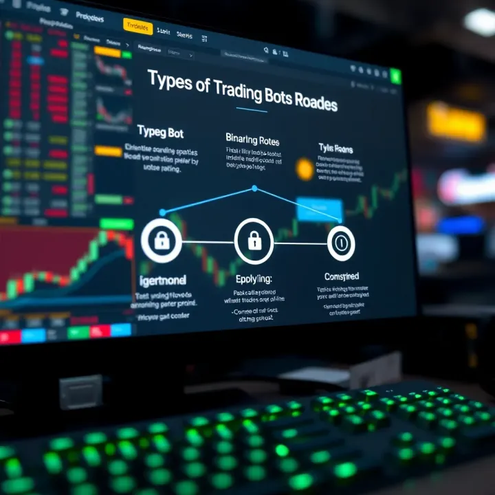 Diagram showing different types of trading bots used on Binary.com platform