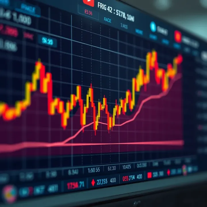 Graph illustrating sharp currency price fluctuations in forex trading