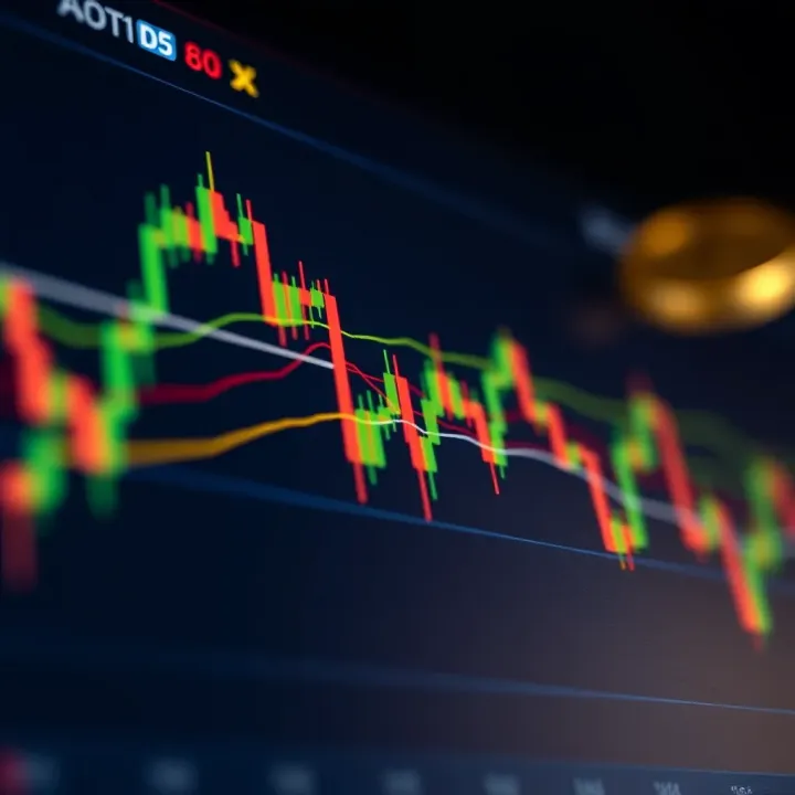 Technical analysis chart with trend lines and support resistance levels for gold trading