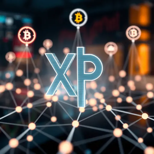Regulatory Impact on XRP and Cryptocurrency Market Abstract representation of blockchain network with regulatory symbols